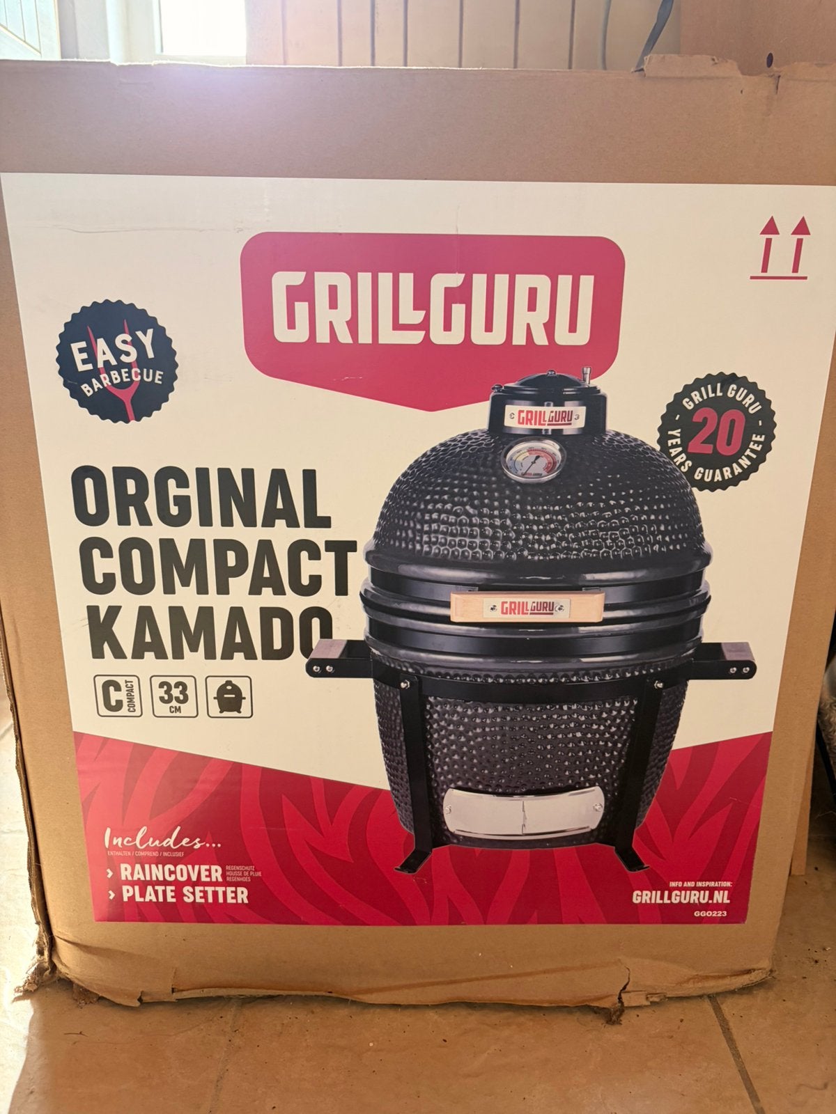 Grill Guru Original Compact Kamado diameter 33cm, Ophalen, Nieuw