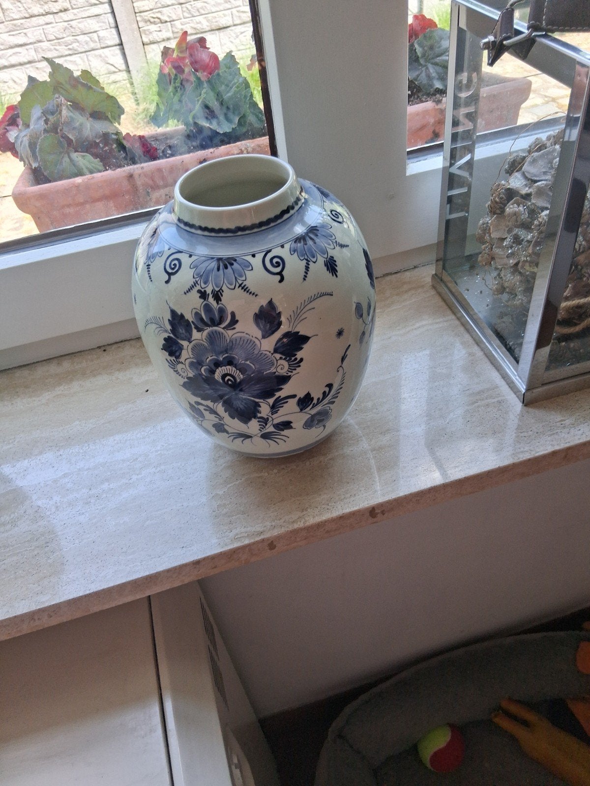 Handgeschilderde blauwe delft met handtekening per 2 verkoop, Ophalen