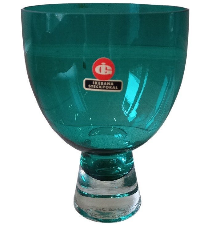 Verre Ingrid Glass Ikebana steckpokal vert., Antiquités & Art, Enlèvement ou Envoi