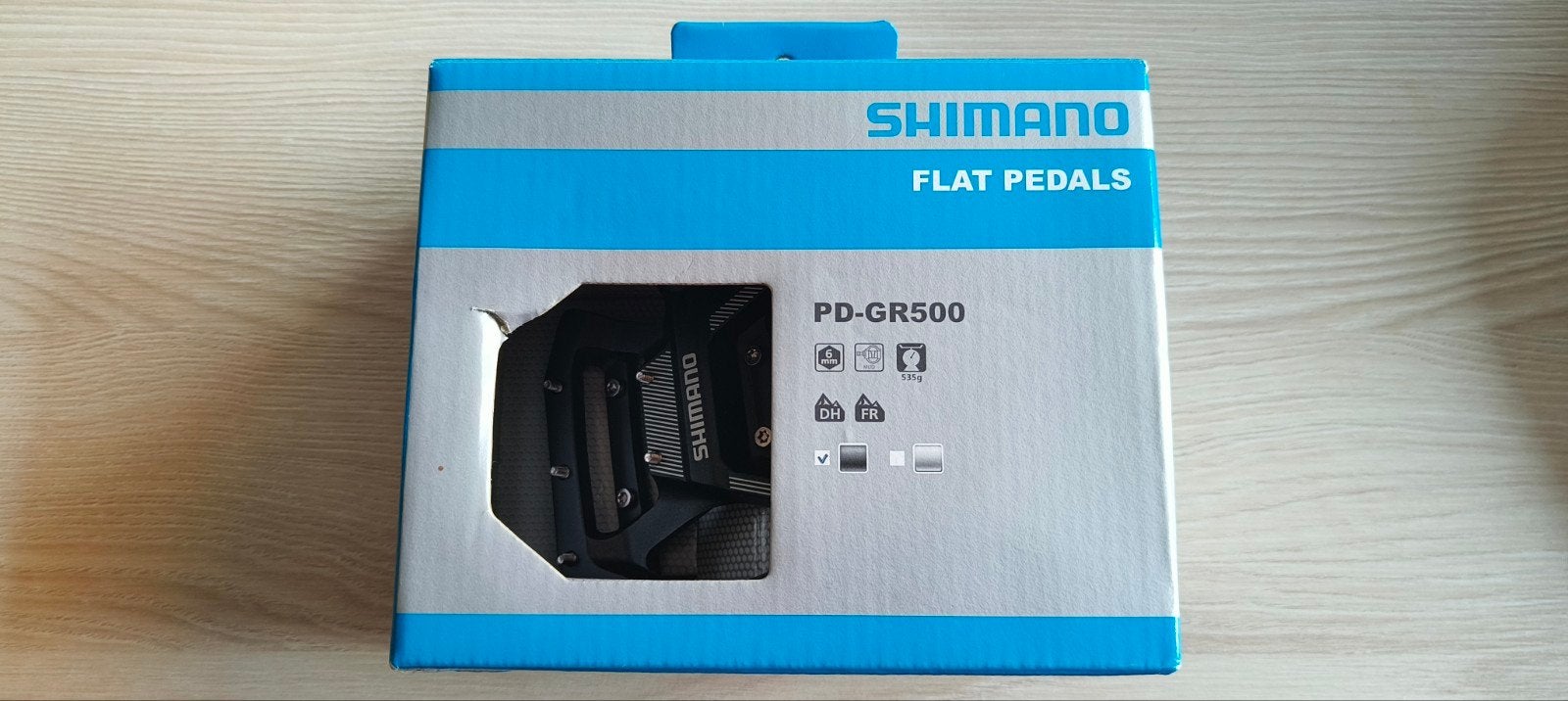 flat pedals Shimano voor mtb zwart nieuw in de doos., Fietsen en Brommers, Ophalen, Nieuw