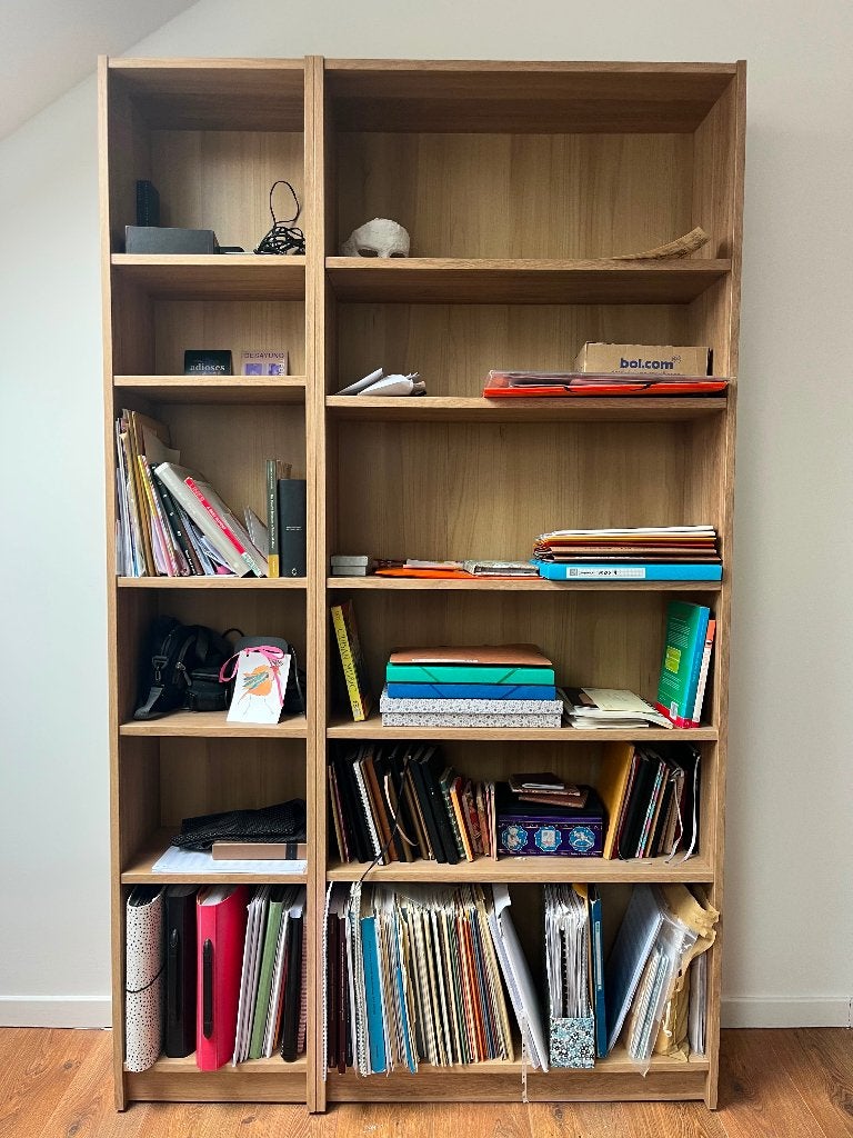 Bibliothèques - IKEA BILLY bookcases (2 units) – oak effect, Enlèvement, Comme neuf