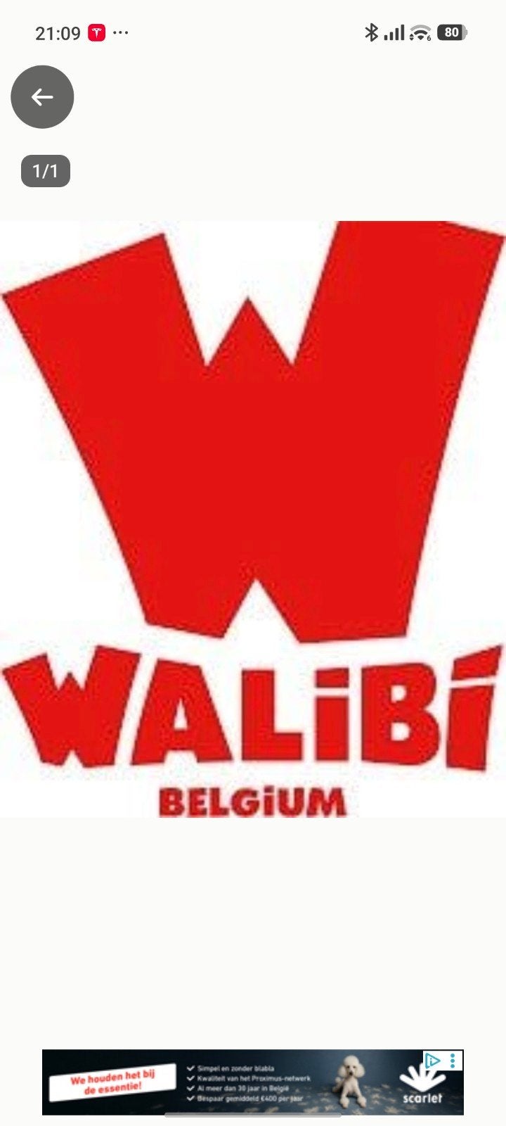 ticket Walibi, Tickets & Billets, Une personne