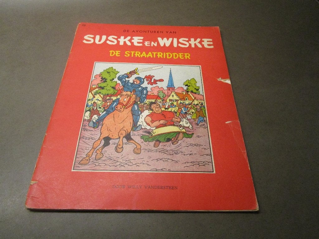 Sus en Wis - De straatridder - 1961, Gelezen, Willy Vandersteen, Eén stripboek, Ophalen of Verzenden