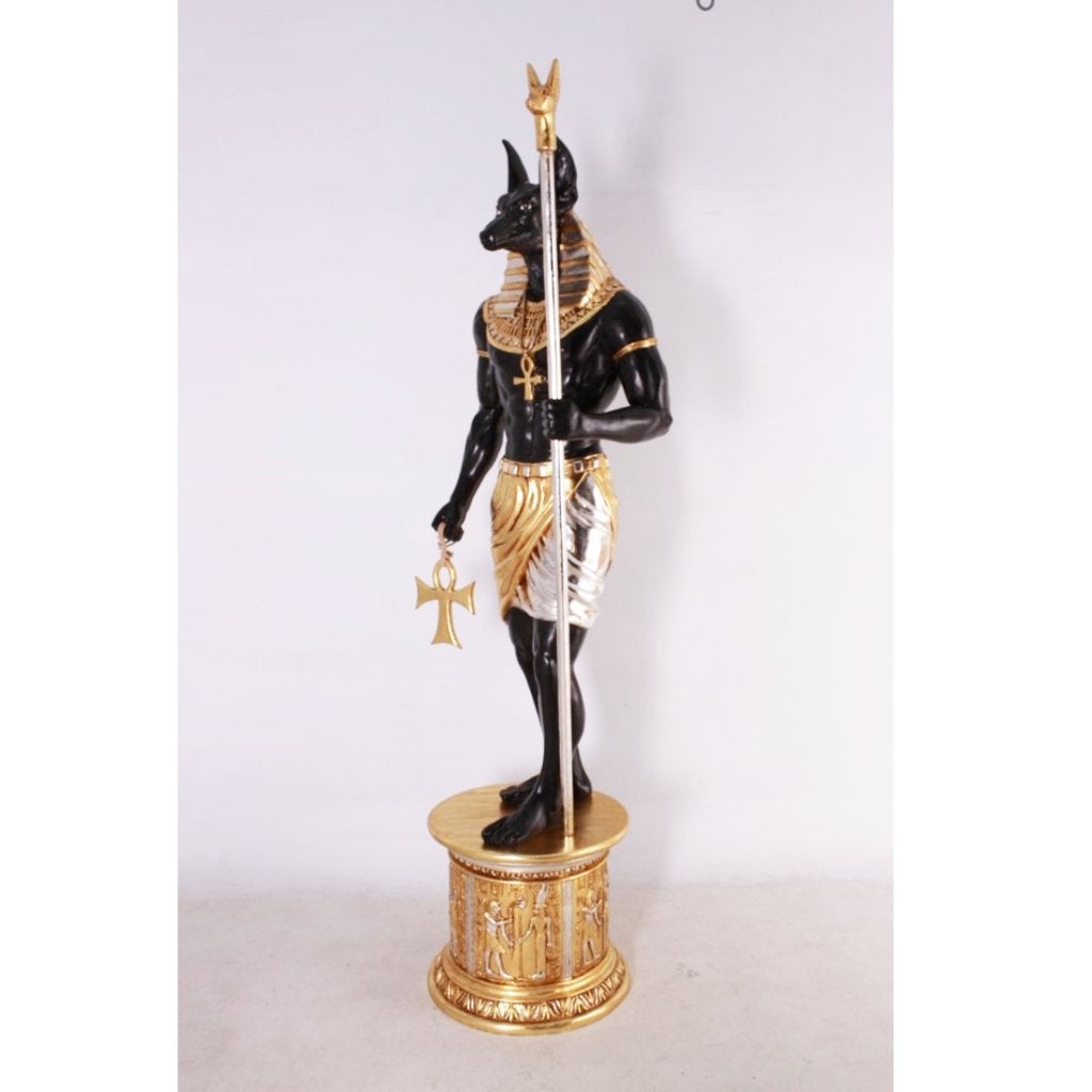 Statue égyptienne Anubis avec socle — Égypte Hauteur 239 cm, Enlèvement, Neuf