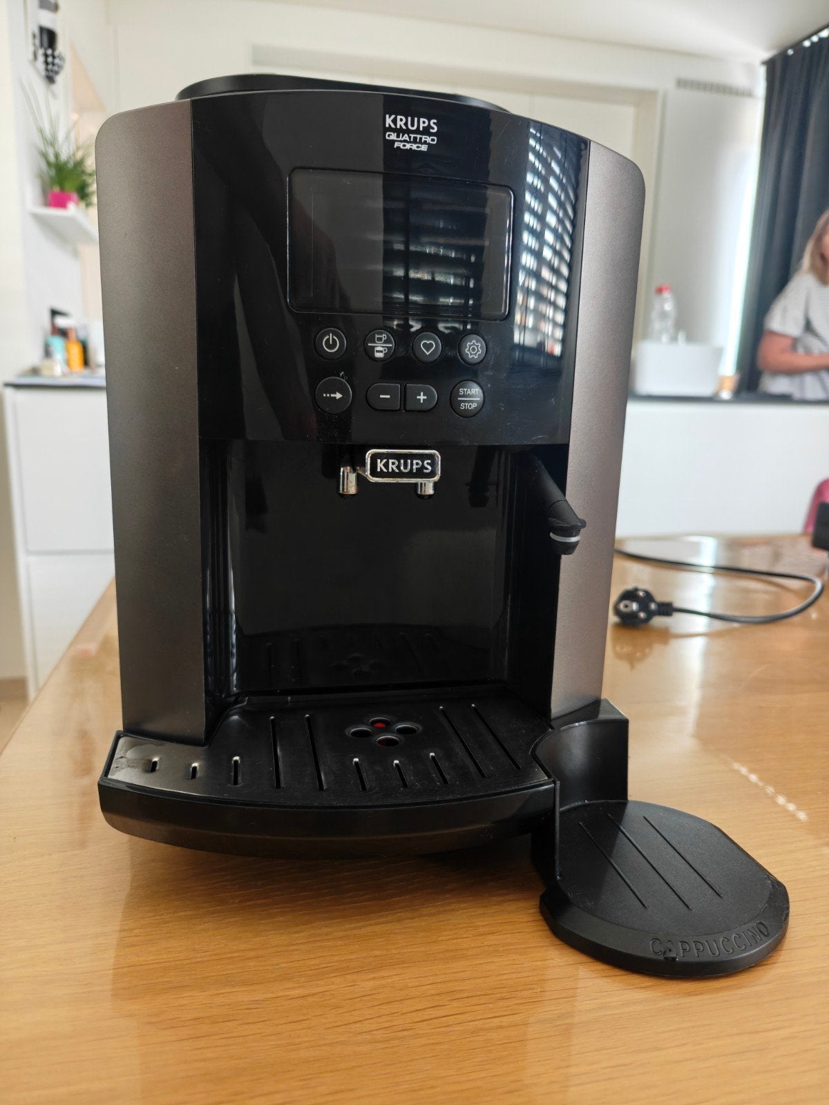 Krups Ea819E Quattro Force volautomatische espressomachine, Ophalen, Gebruikt, Koffiemachine, Koffiebonen