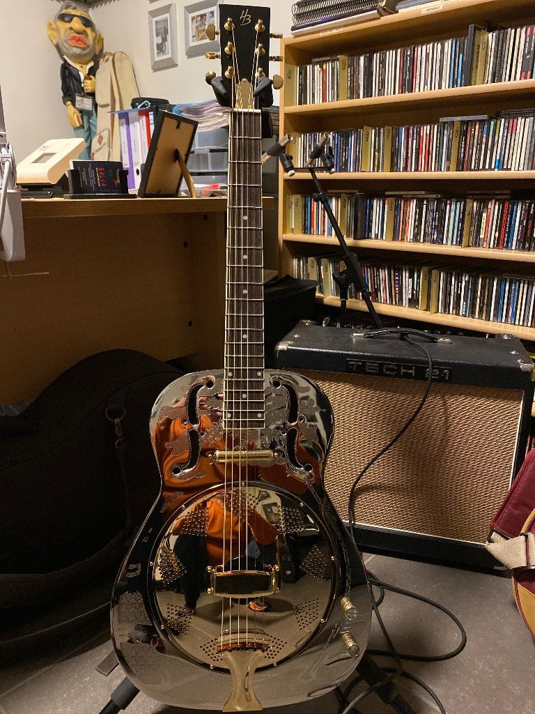 GUITARE DOBRO META ELEC AC NEUVE, Enlèvement ou Envoi, Comme neuf, Hollow body, Autres marques