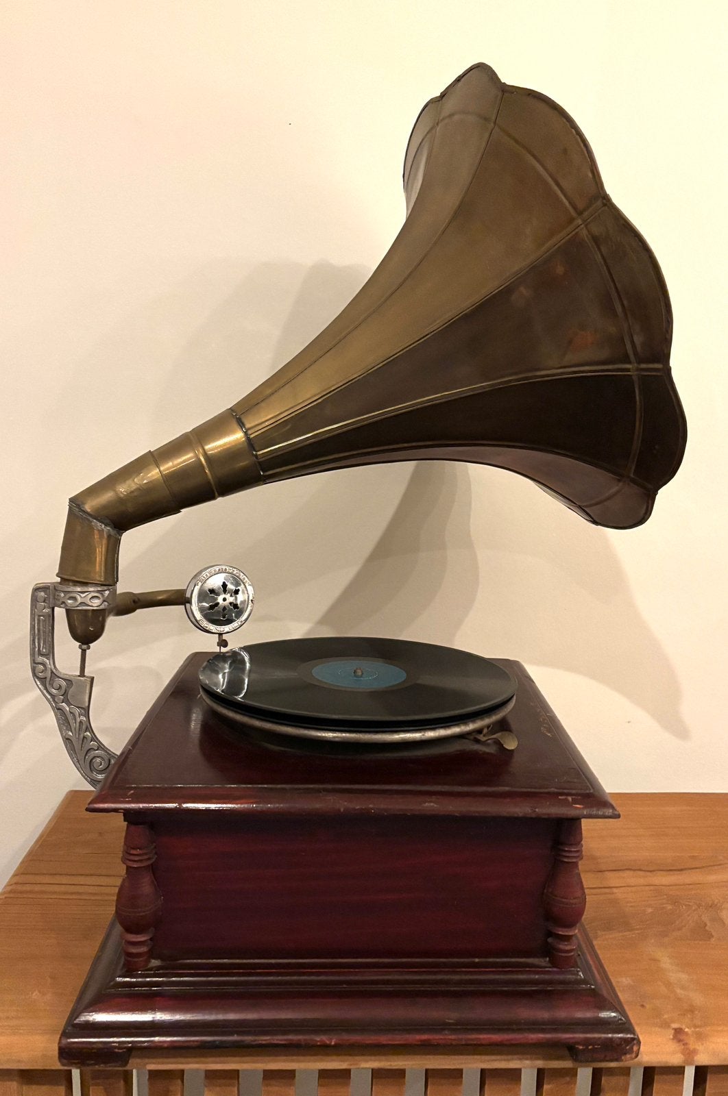 Klassieke Grammofoon / Platenspeler - His Master's Voice, Antiek en Kunst, Ophalen