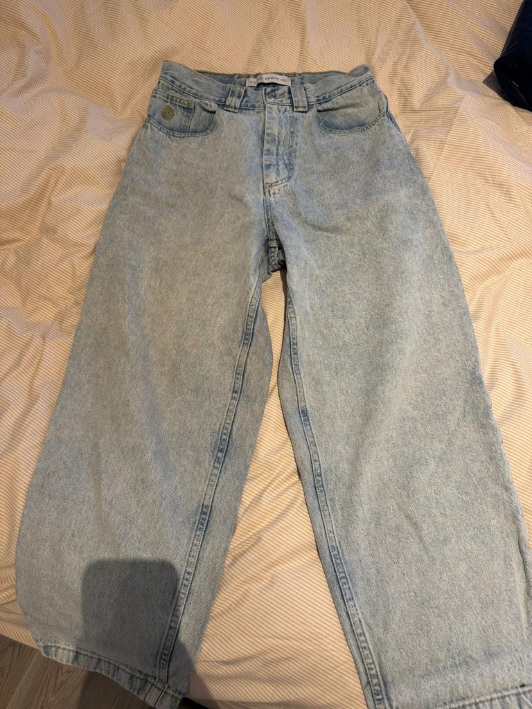 Bigboy Polar Skatejeansbroek licht blauw XS, Big Boy, Enlèvement, Porté, Bleu