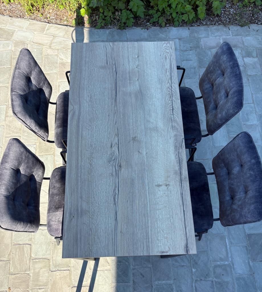 Bartafel 120 x 60 met 4 barstoelen van henders&hazel, Huis en Inrichting, Ophalen, Zo goed als nieuw, Inclusief barstoelen