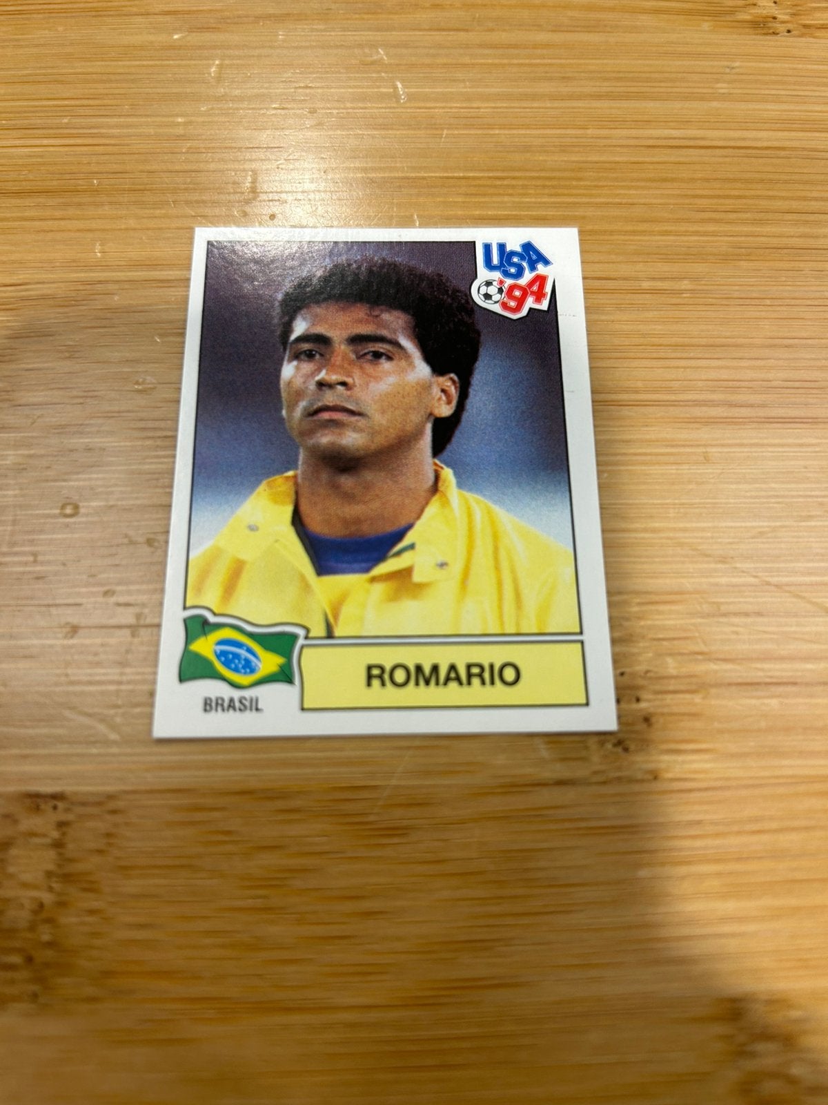 Panini WK 1994 Romario, Ophalen of Verzenden, Zo goed als nieuw, Poster, Plaatje of Sticker