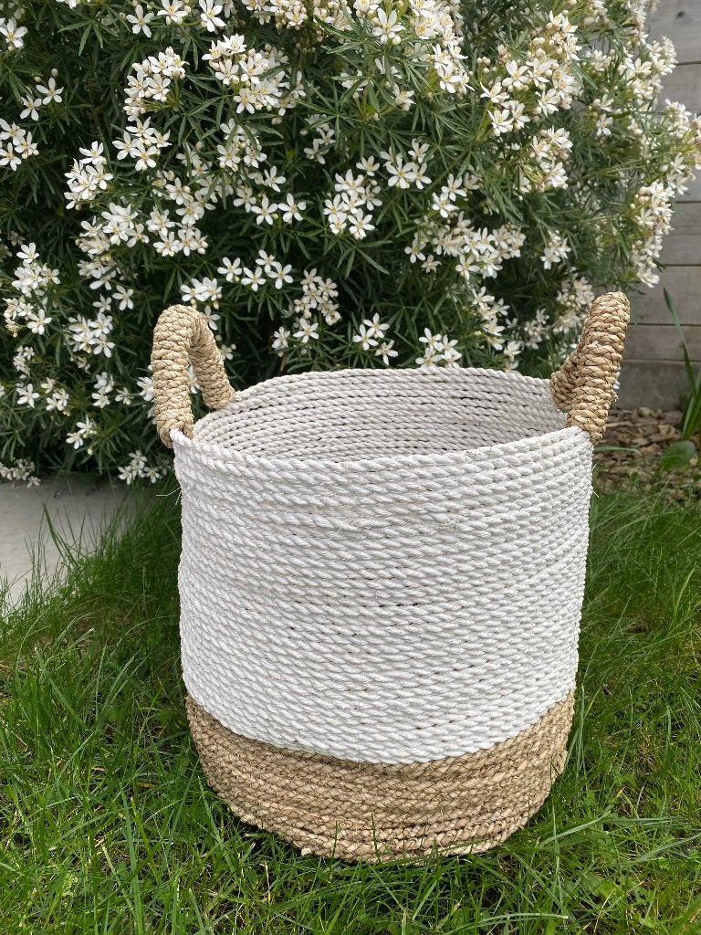 Grote rieten mand (ø32cm), Ophalen, Zo goed als nieuw, Riet, Mand