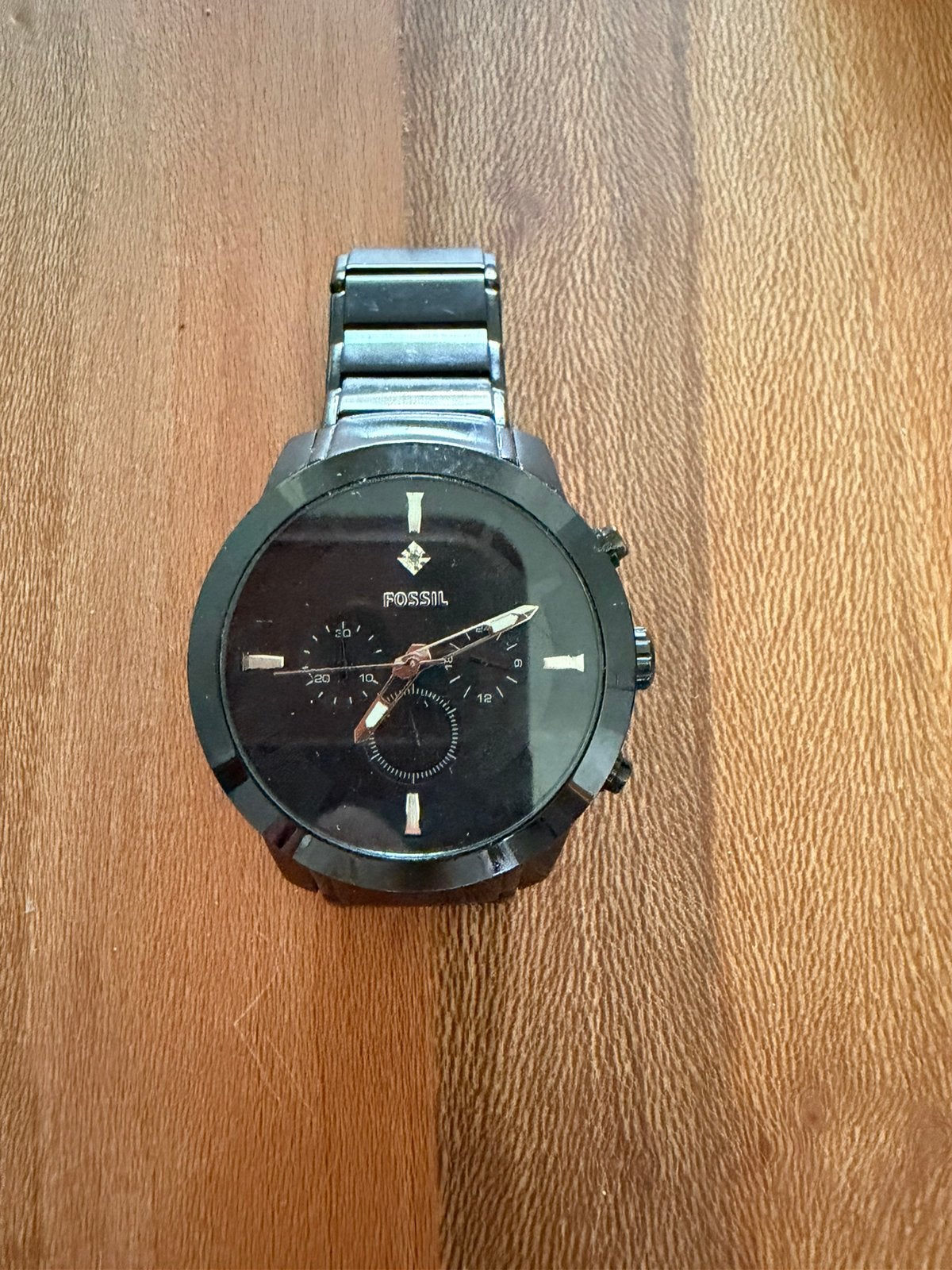 Fossil horloge, Handtassen en Accessoires, Horloges | Heren, Ophalen, Staal, Gebruikt, Staal