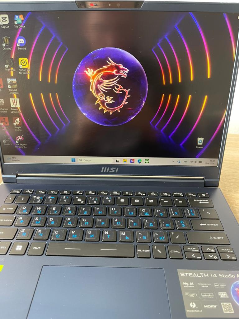 MSI Stealth 14 Studio A13V, Computers en Software, Ophalen, Met videokaart, 14 inch, Zo goed als nieuw