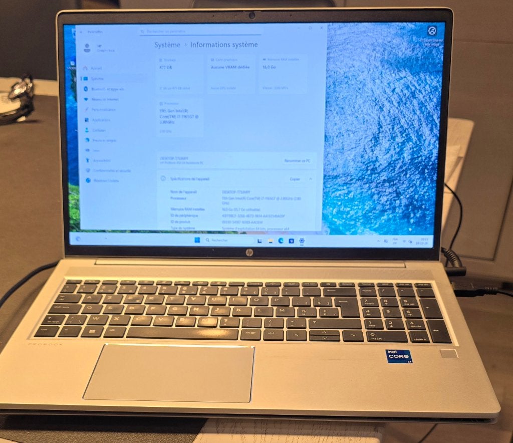 LAPTOP HP Probook 450 G8 Intel core 7 - 16 GB - 512 GB NVME, Hp, 15 inch, Refurbished, Intel Core I7- 1165
