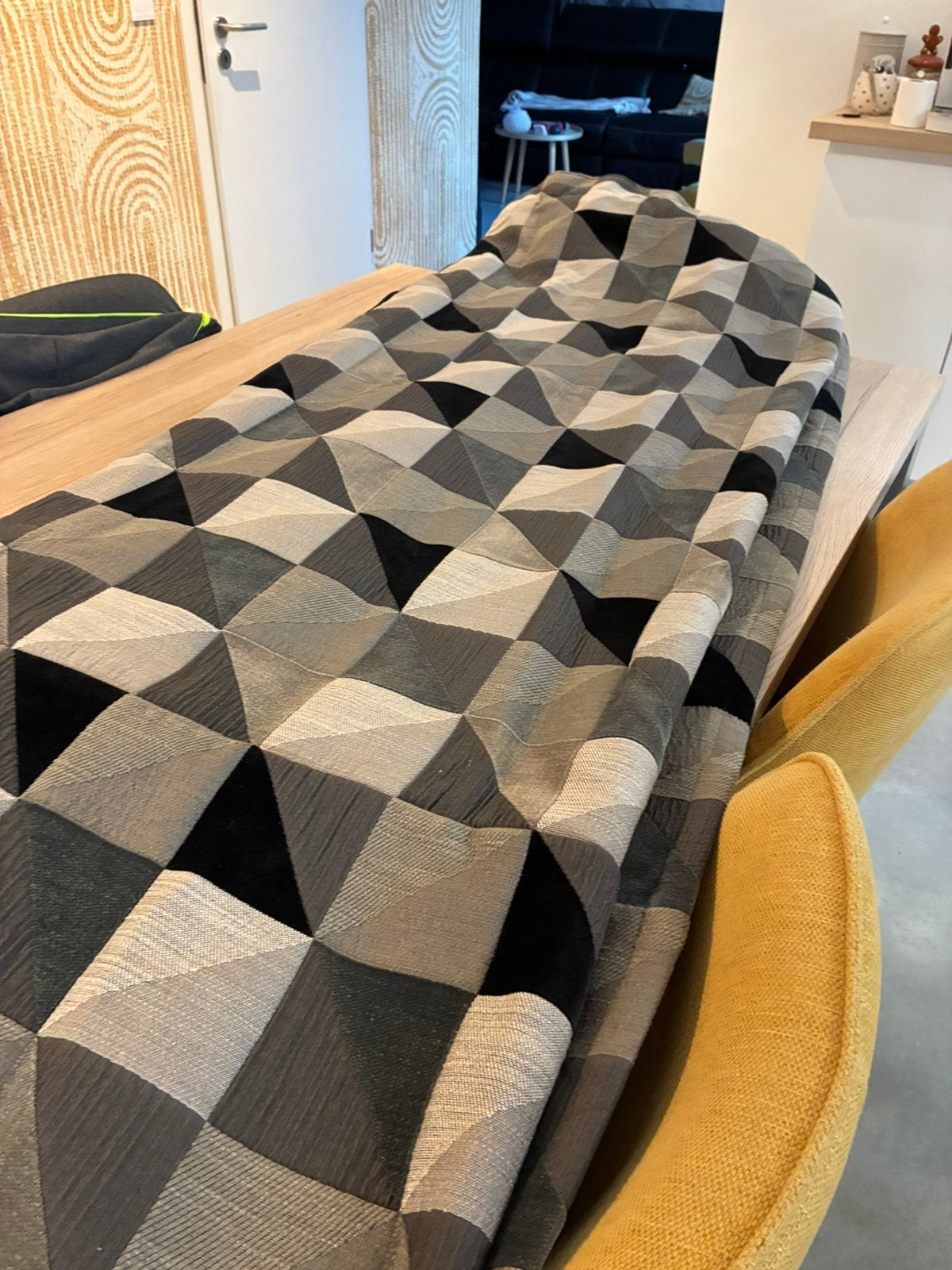 1 tenture pkus 2 coussins., Maison & Meubles, Ameublement | Rideaux & Stores à lamelles, Autres types, Autres marques, Enlèvement ou Envoi