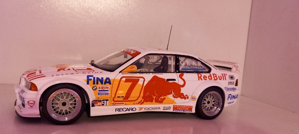 1/18 BMW M3 E36 GTR Quester / Duez/ Said Daytona 1997 UT, Ophalen of Verzenden, Zo goed als nieuw, Auto, UT Models