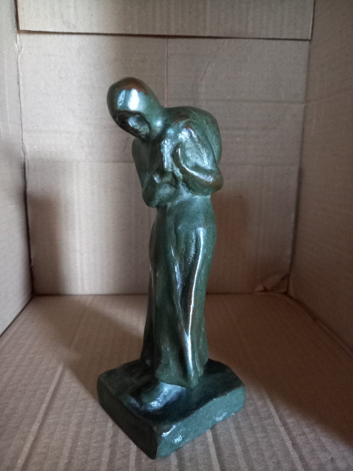 Bronzen beeldje..Achille Leys, Antiek en Kunst, Ophalen