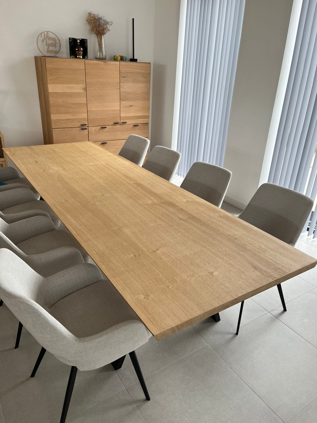 Eettafel in natuur eik, Huis en Inrichting, Ophalen, Zo goed als nieuw