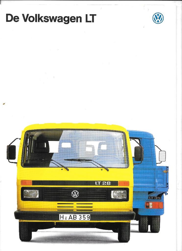 VOLKSWAGEN LT, Boeken, Auto's | Folders en Tijdschriften, Ophalen of Verzenden, Zo goed als nieuw, Volkswagen
