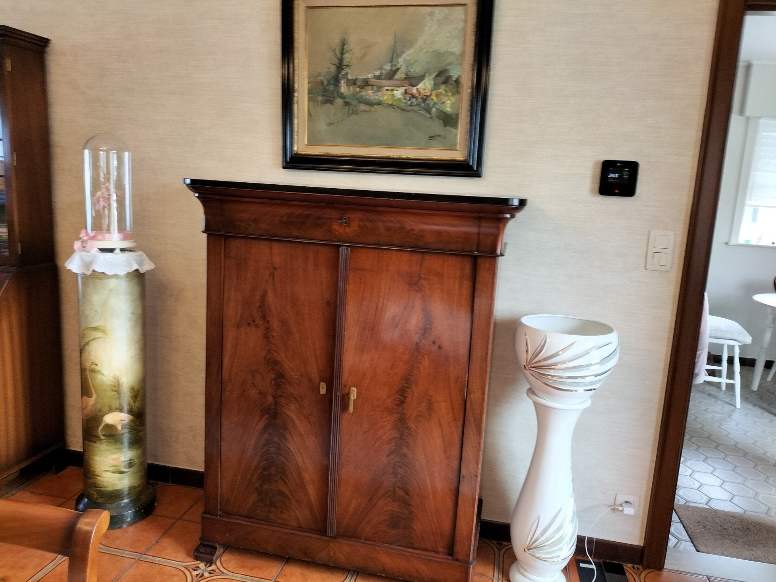 Antieke kast met marmeren blad te koop wegens verhuis van mi, Ophalen