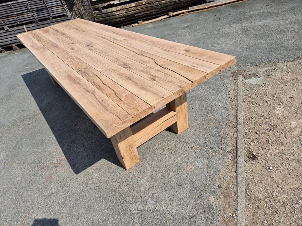 Eiken eettafel tuintafel boerentafel kloostertafel eik, Ophalen