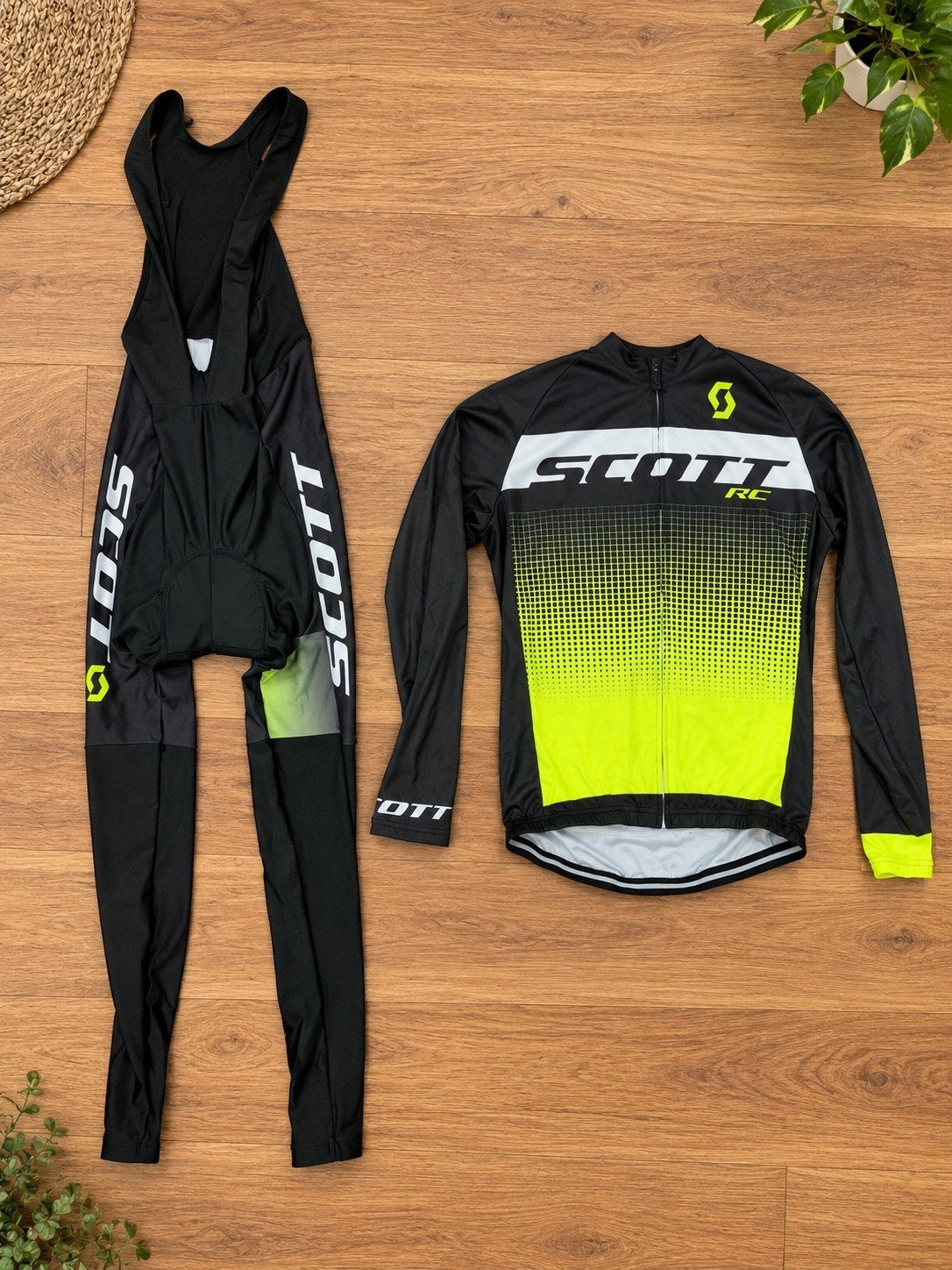 SCOTT MTB Mountainbike Kleding Set – Fietsbroek + Lange Mouw, Ophalen, Kleding