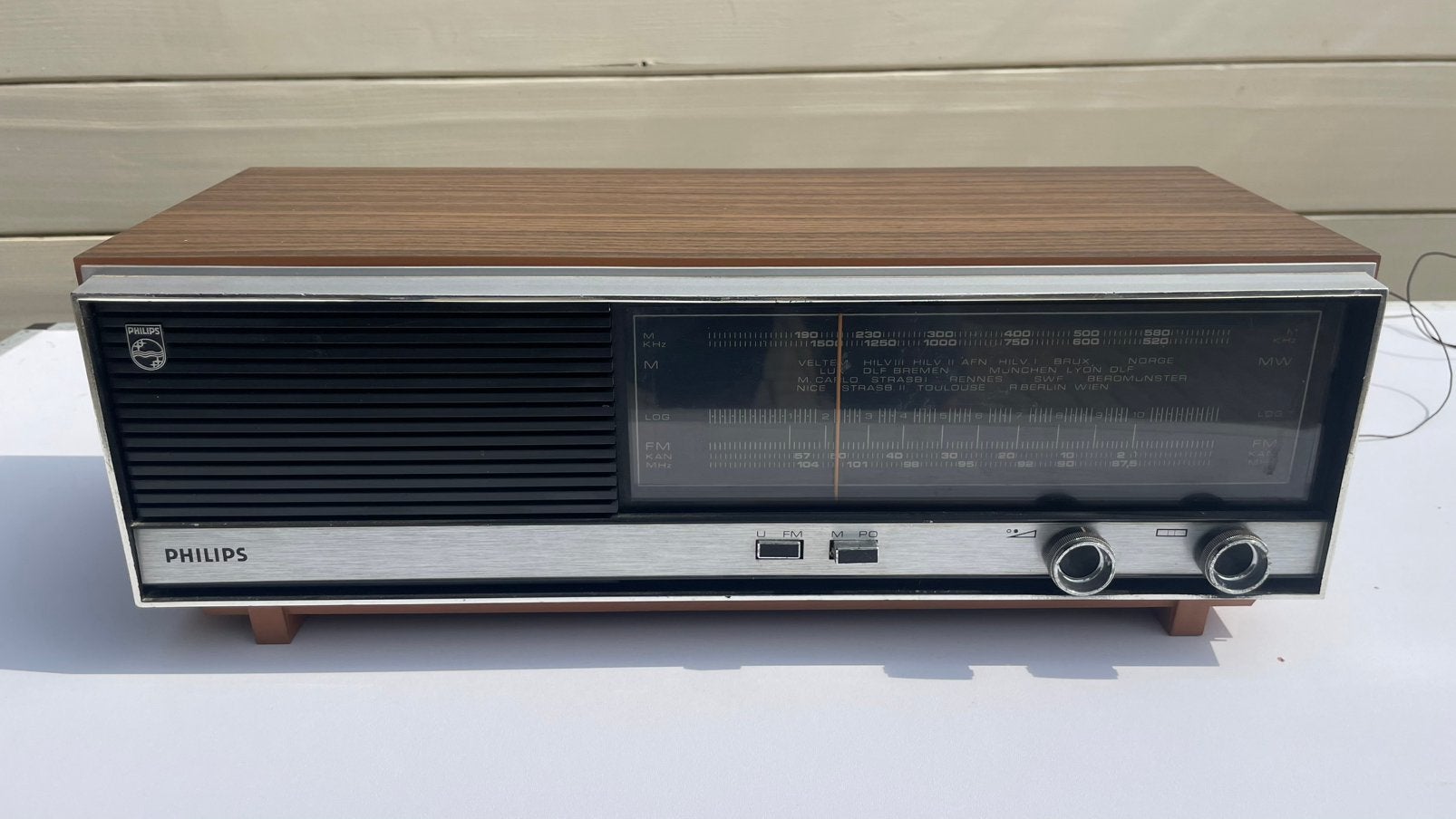 Oude , Vintage radio Philips werkend, Ophalen, Zo goed als nieuw, Radio