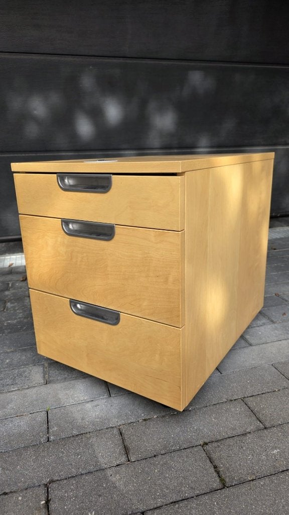 IKEA GALANT ladenblok op wielen met 3 laden, Huis en Inrichting, Ophalen, Hout, Zo goed als nieuw, 55 cm