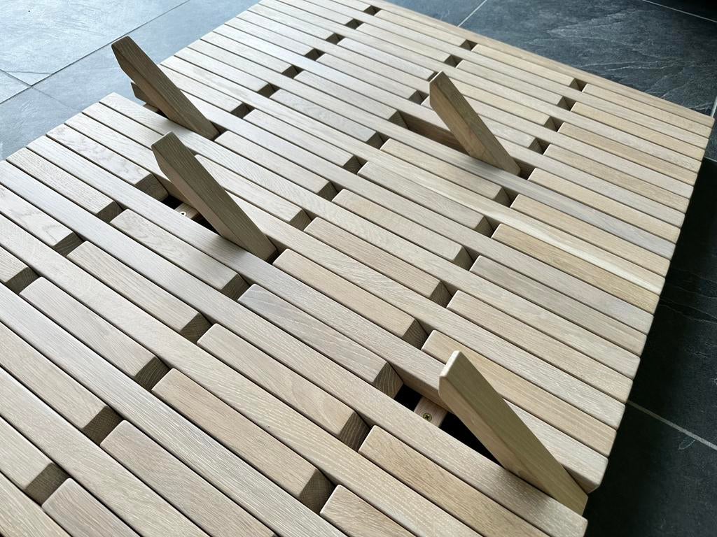 Prachtige Eiken "Piano" Kapstok – 45 haken – Perfecte staat, Zo goed als nieuw, Minder dan 100 cm, Hout, Ophalen