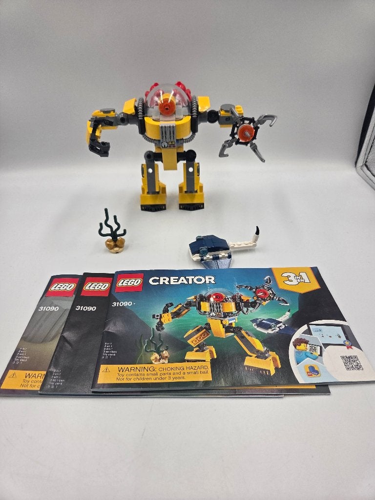 Lego Creator 31090 Underwater Robot, Kinderen en Baby's, Lego, Compleet, Ophalen of Verzenden, Zo goed als nieuw