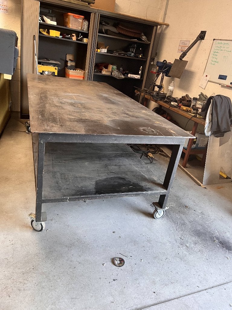Lastafel 2m50 x1m25 (Moet snel weg), Ophalen, Zo goed als nieuw, 170 cm of meer