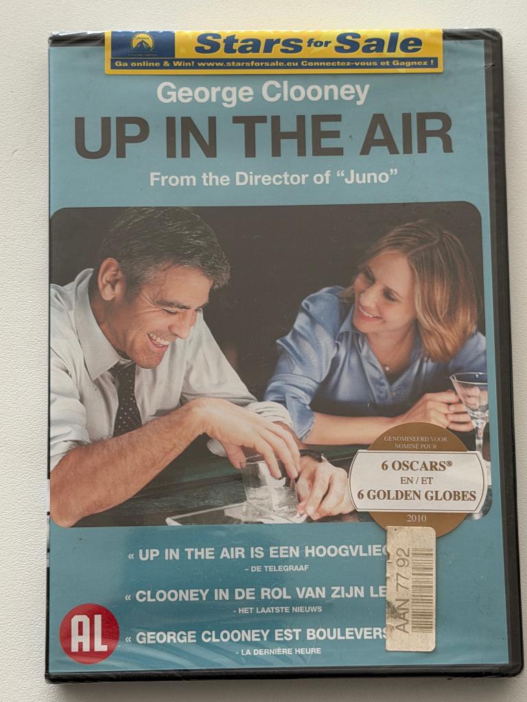 Up In The Air (DVD) Nieuw!, Cd's en Dvd's, Dvd's | Actie, Alle leeftijden, Ophalen of Verzenden, Nieuw in verpakking, Actie
