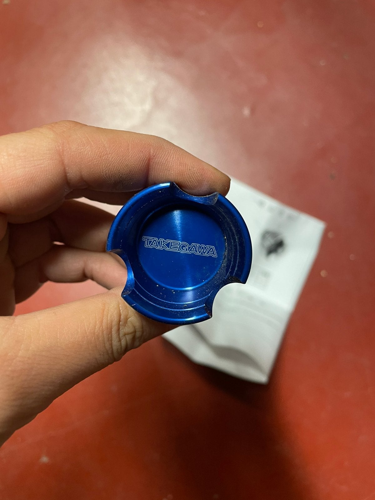 Takegawa oliepeilstok blauw, Fietsen en Brommers, Ophalen, Nieuw