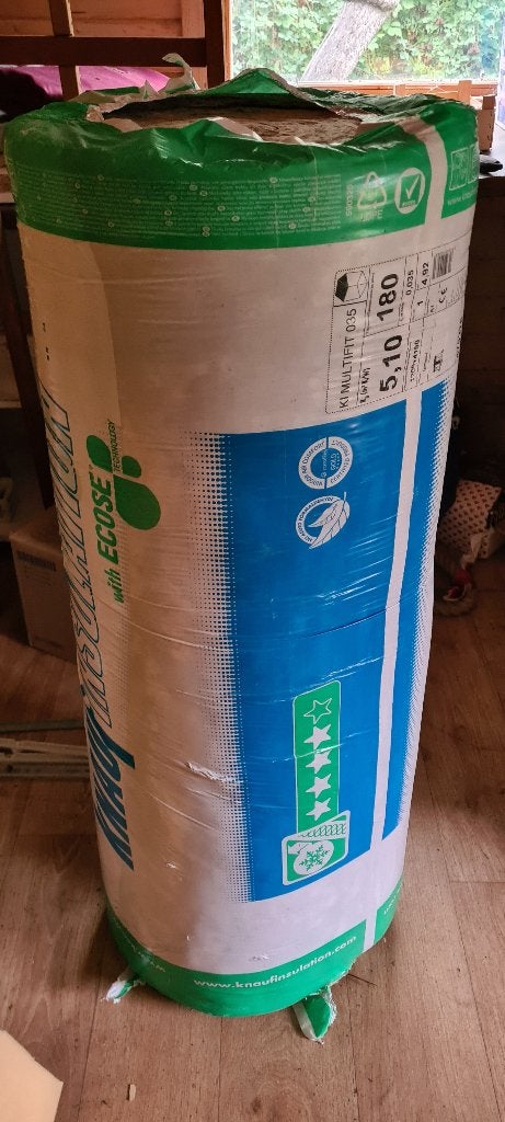 Isolant Knauf Multifit 035 - ép. 180 mm - 4 pièces, Bricolage & Construction, 15 m² ou plus, Laine de verre, Comme neuf, Enlèvement
