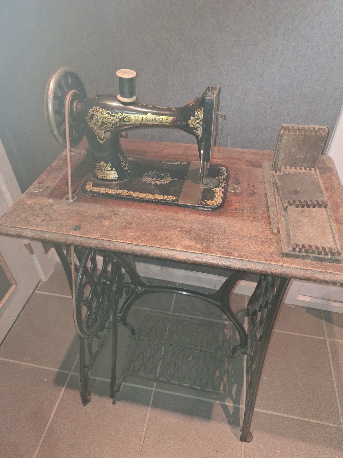Antique machine à coudre Singer, Antiquités & Art, Enlèvement