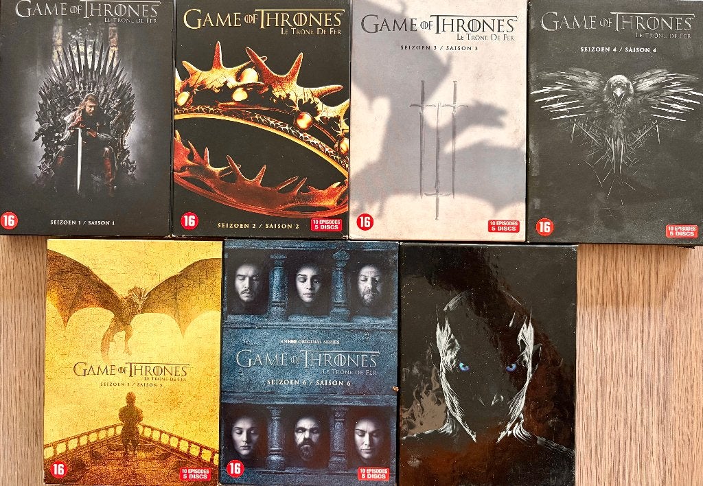 Game of thrones seizoen 1-2-3-4-5-6-7, Cd's en Dvd's, Ophalen, Gebruikt, Vanaf 16 jaar, Science Fiction en Fantasy