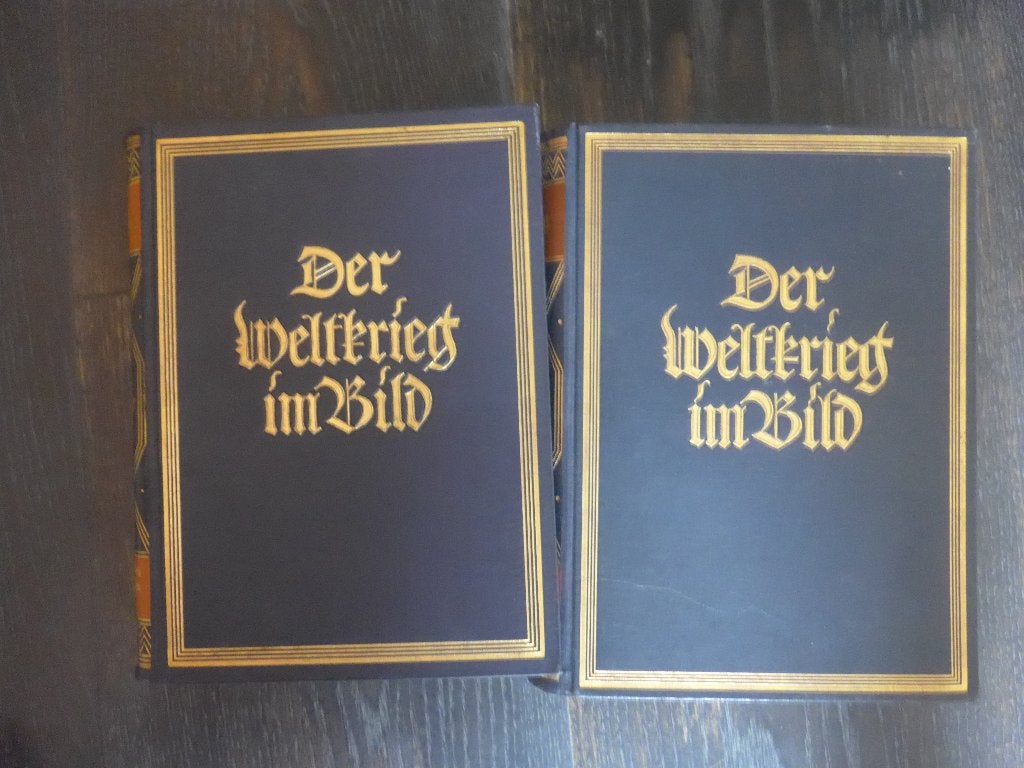 Der Weltkrieg im Bild - 1927 -2 volumes -WW 1, Enlèvement ou Envoi, Avant 1940, Comme neuf, Autres sujets/thèmes