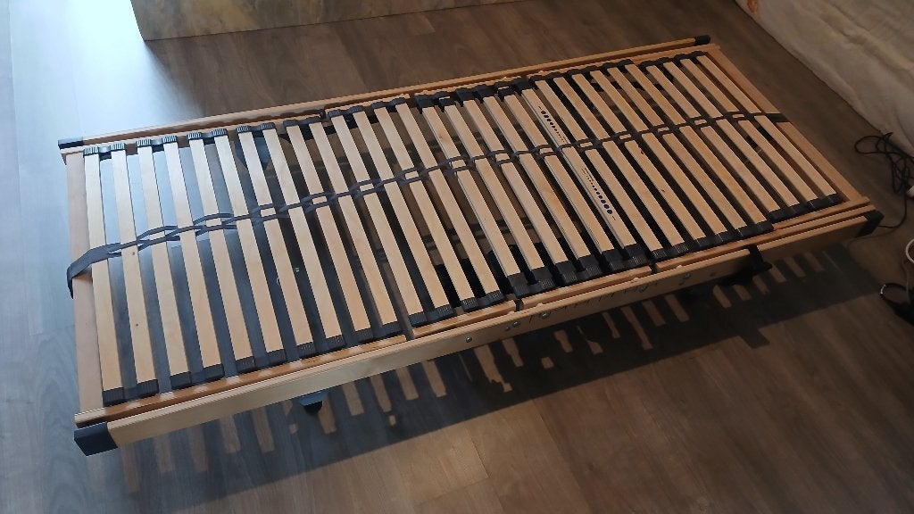 elektrisch bed 90x210 + gratis matras, Maison & Meubles, Chambre à coucher | Lits, 90 cm, 210 cm, Enlèvement, Réglable