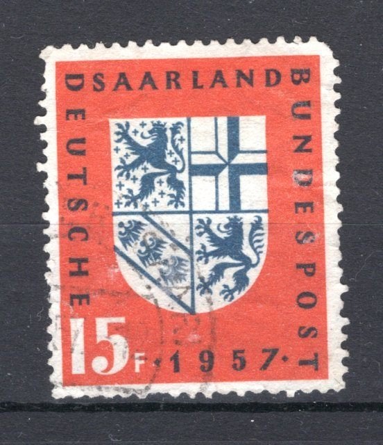 SAAR Yt. 361 gestempeld 1957, Postzegels en Munten, Verzenden, Gestempeld