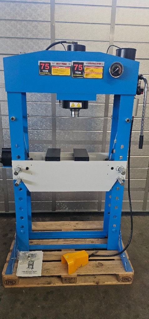 Presse d'atelier hydr/pneum. HBM - Presse à cadre 75 tonnes, Enlèvement, Comme neuf