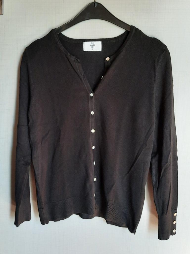 C&A longsleeve vestje/cardigan "S", Kleding | Dames, Blouses en Tunieken, Zwart, Ophalen of Verzenden, Zo goed als nieuw, Maat 36 (S)