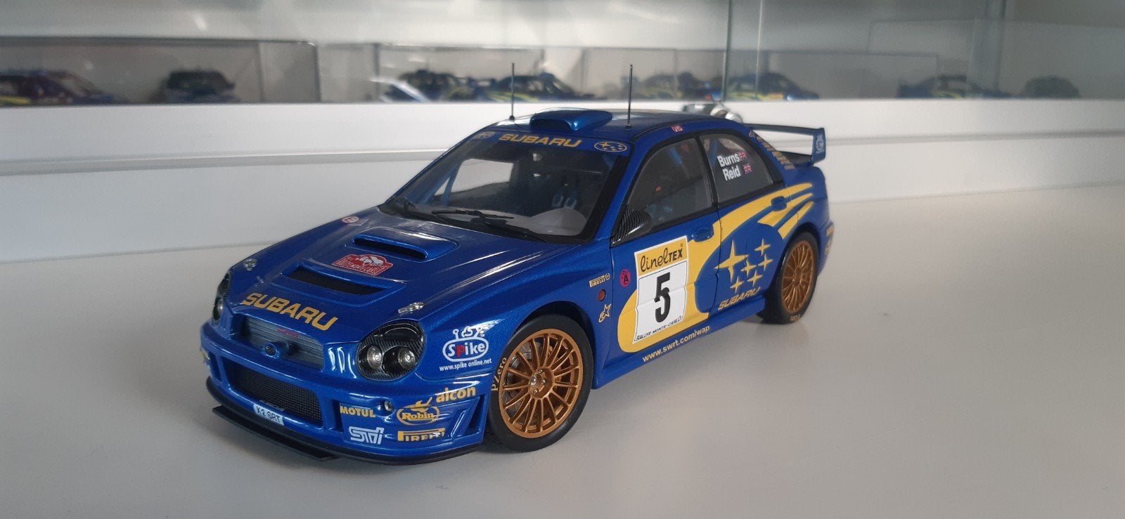 subaru wrc autoart 1:18, Hobby en Vrije tijd, Modelauto's | 1:18, Ophalen of Verzenden, Autoart