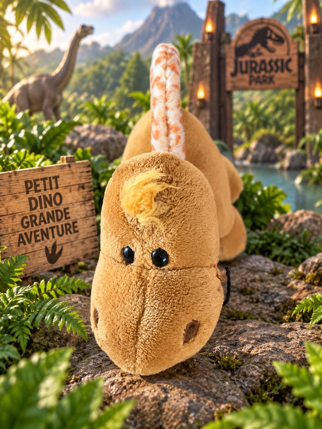 Petit dinosaure en peluche, Enlèvement, Comme neuf