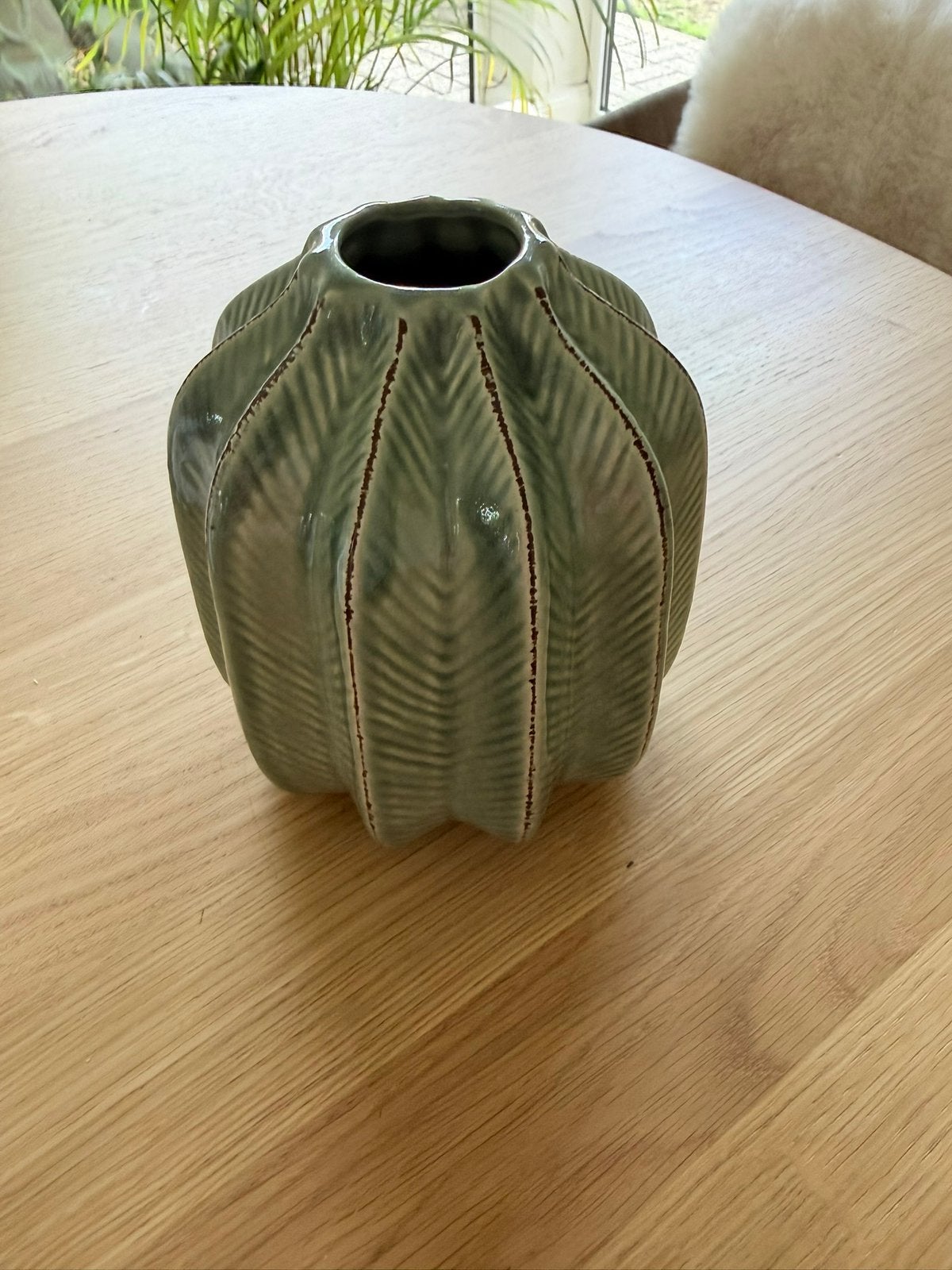 Decoratief vaasje, Ophalen of Verzenden, Zo goed als nieuw, Groen
