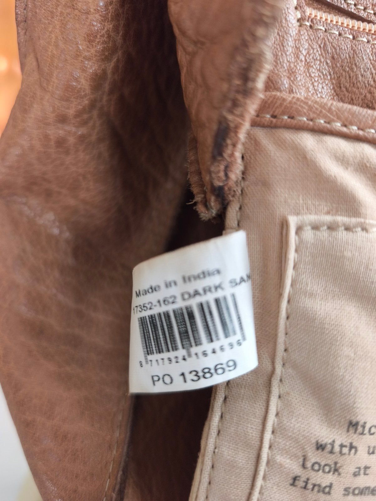 sac à main cuir véritable., Ophalen