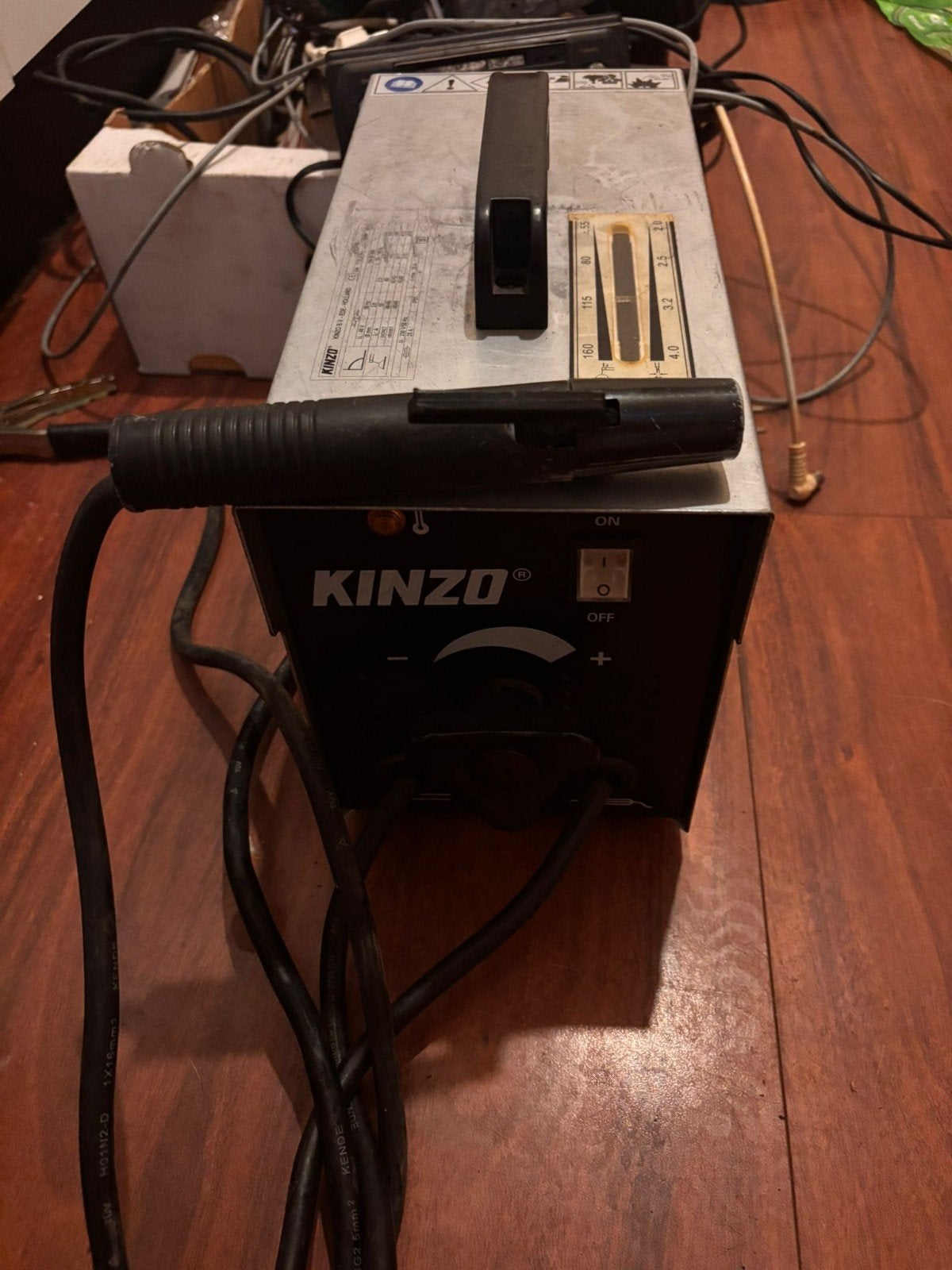 Kinzo Welding Power 160 lasapparaat – 230V, Doe-het-zelf en Bouw, Ophalen of Verzenden, Gebruikt, Elektroden