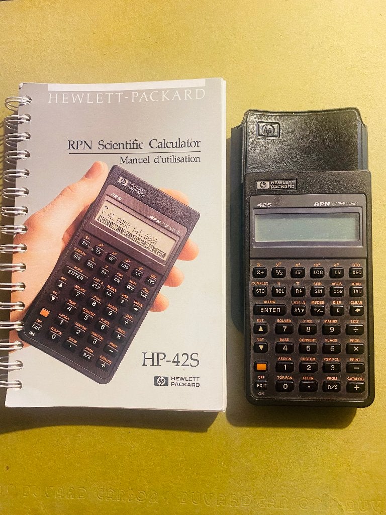HP 42S avec étui et manuel d’utilisation, Enlèvement, Utilisé