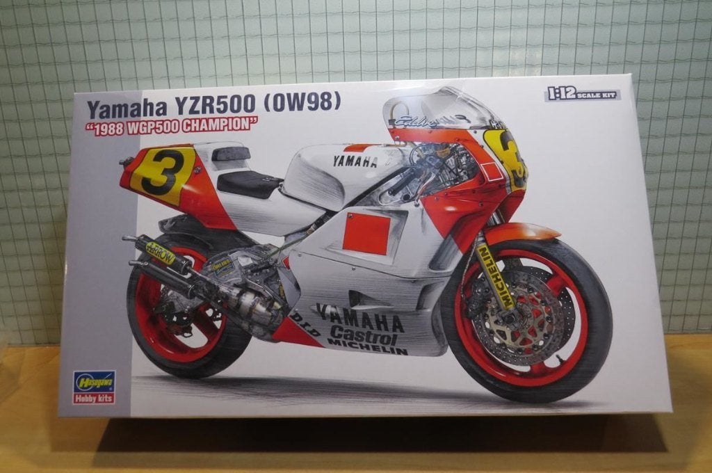Eddy Lawson Yamaha YZR500 (OW98)1988 1:12 Hasegawa, Hobby & Loisirs créatifs, Modélisme | Voitures & Véhicules, Neuf, Autres marques