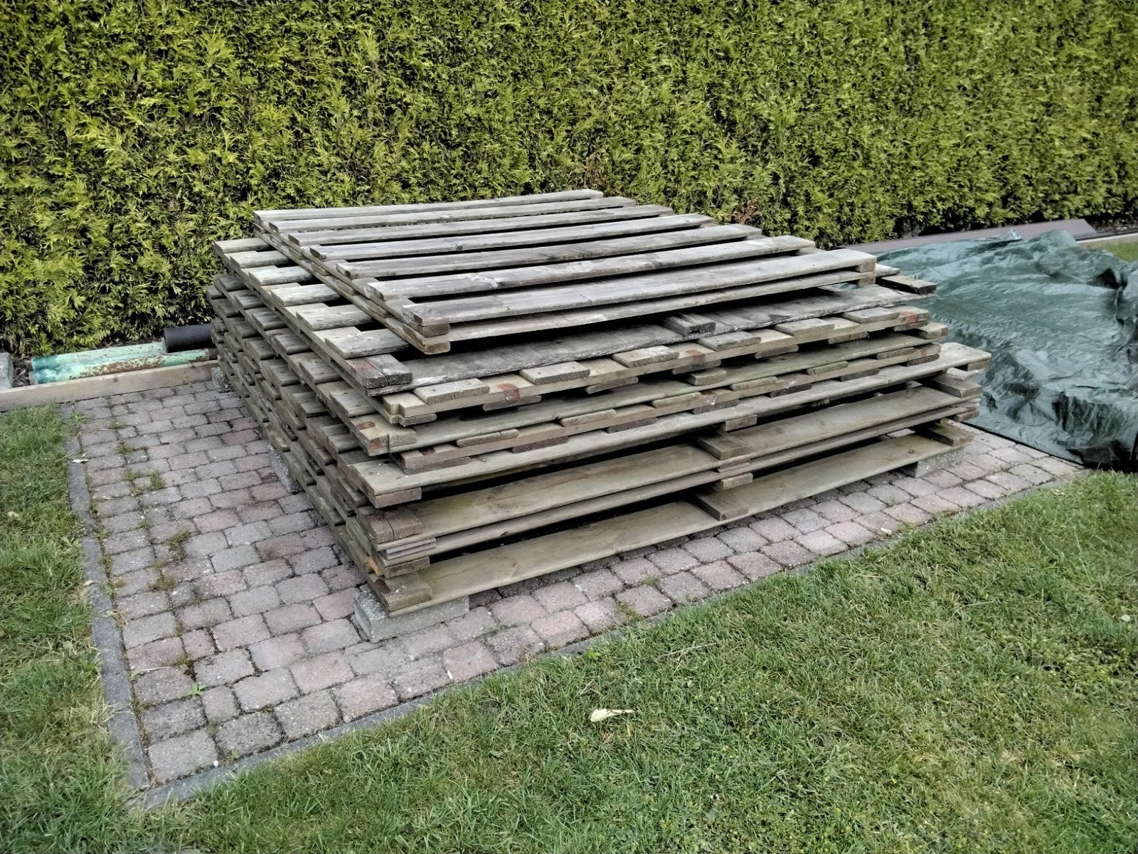 Tuinschermen, Ophalen