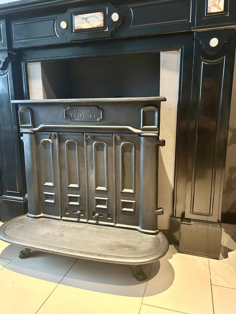 Poêle bois charbon Godin Colonial, Huis en Inrichting, Complete inboedels, Ophalen